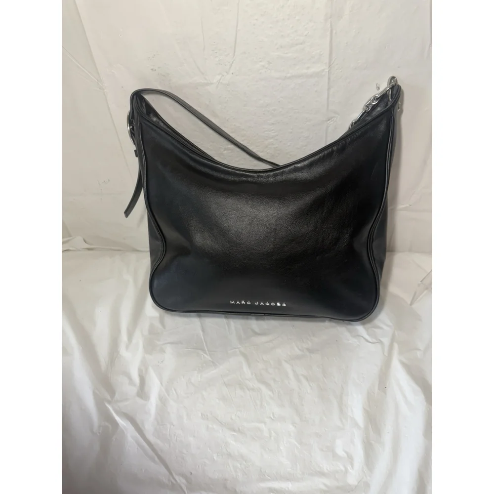 Marc Jacobs Tempo Large Black Hobo Convertible Shoulder Handbag $525_7